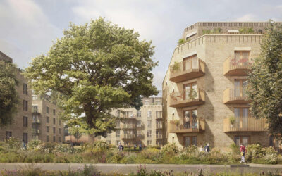 CGI image of Twyford Abbey Development in Ealing, England, being constructed by JJ Rhatigan.