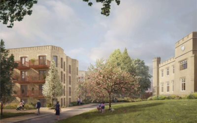 CGI image of Twyford Abbey Development in Ealing, England, being constructed by JJ Rhatigan.